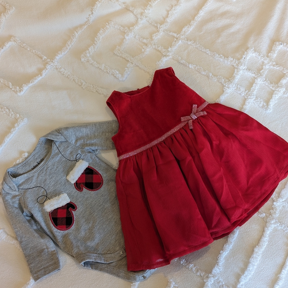 My First Christmas outfits. 0-3 months.